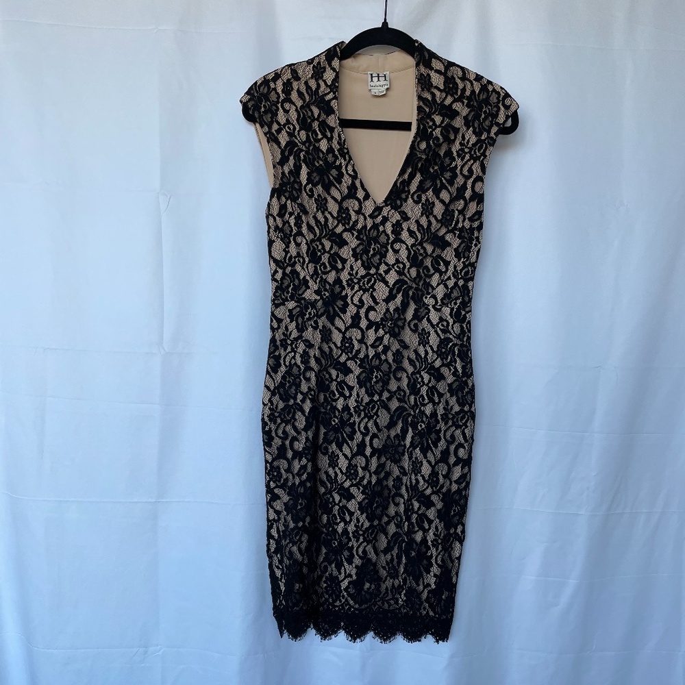 HAUTE HIPPIE LACE MINI DRESS